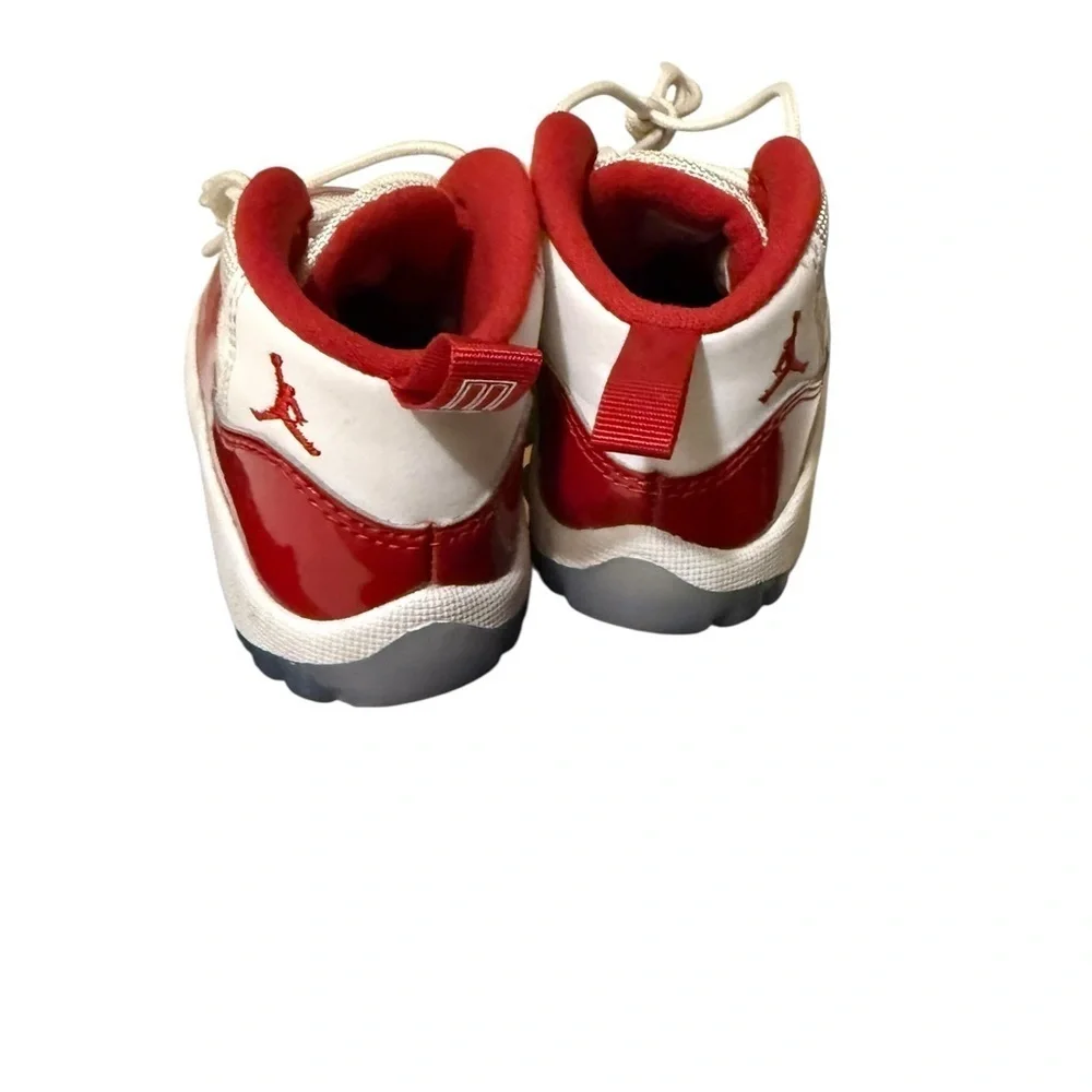 Jordan Red and White High-Top Sneakers in new conditions size7C